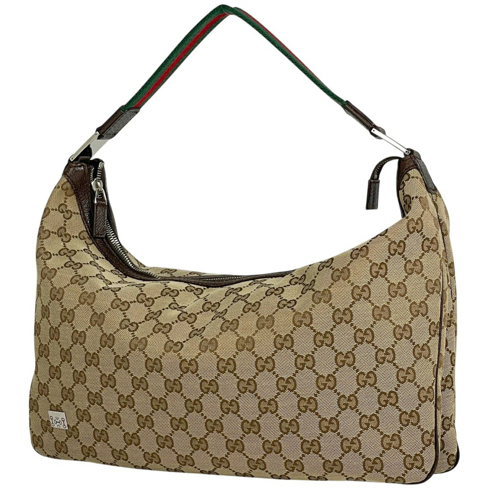 Gucci GG shoulder bag Sherry web One Shoulder Hobo canvas brown
